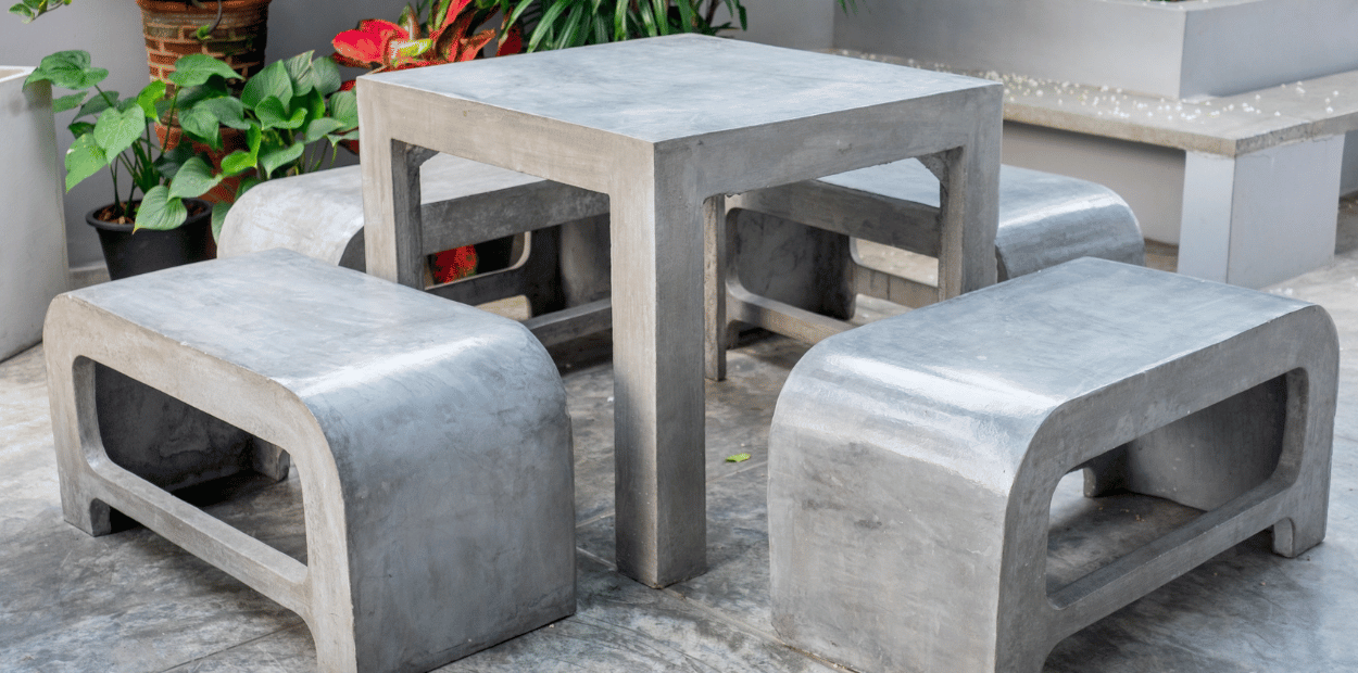 concrete furniture: care